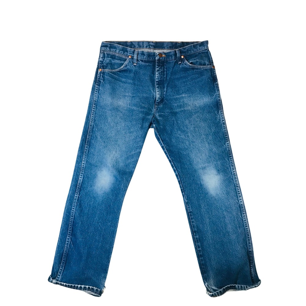 Wrangler Vintage 2000s Cowboy Cut Jeans 38x30‎ Blue Denim Straight Leg High Rise